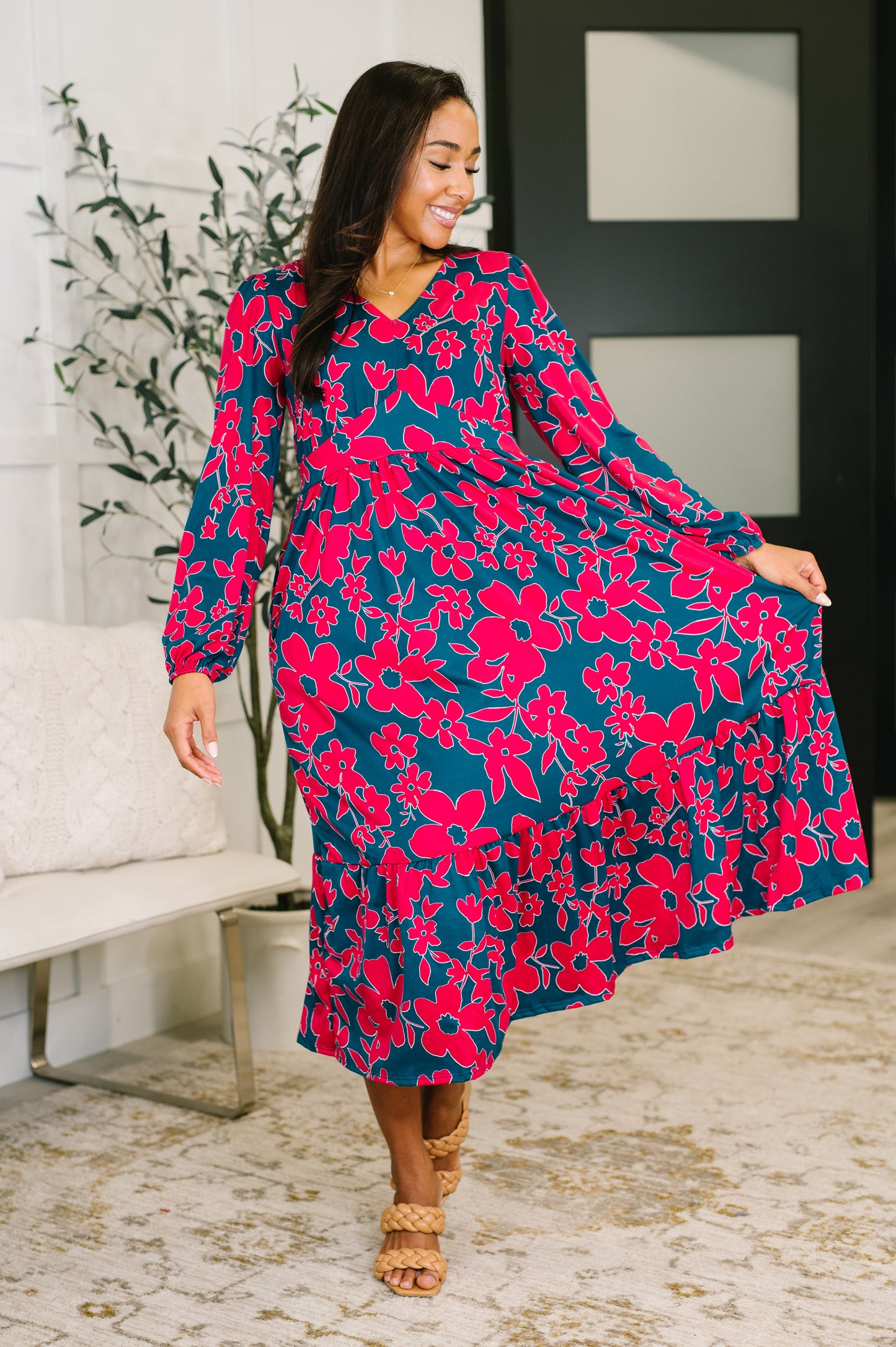 Haptics • She's Just the Girl for Me V-Neck Dress