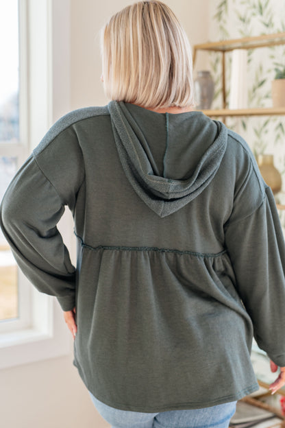 She's Not Wrong • Hooded V-Neck Pullover