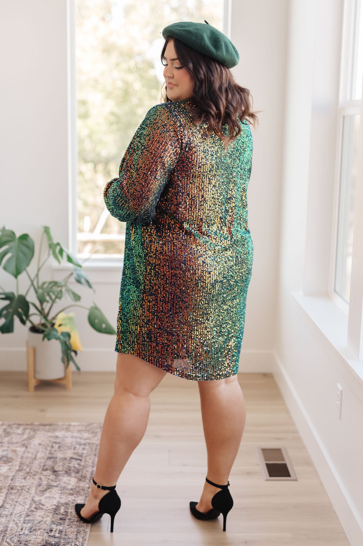 Jodifl • Shimmering Splendor Sequin Shirt Dress