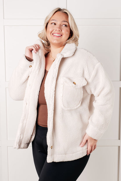 Jodifl • Shrouded in Sherpa Coat in White