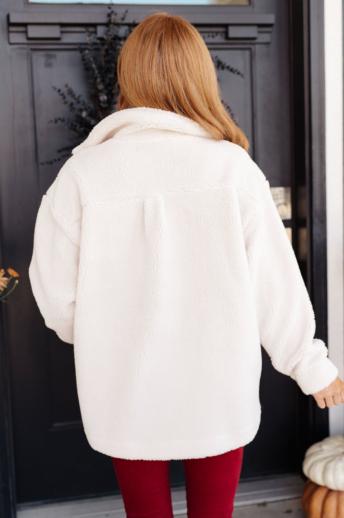 Jodifl • Shrouded in Sherpa Coat in White
