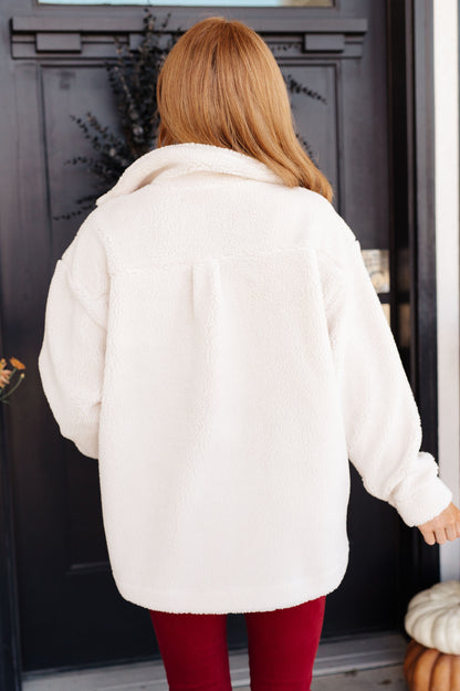 Jodifl • Shrouded in Sherpa Coat in White