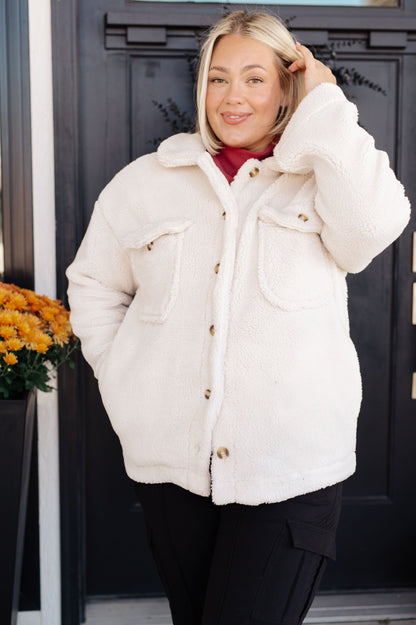 Jodifl • Shrouded in Sherpa Coat in White