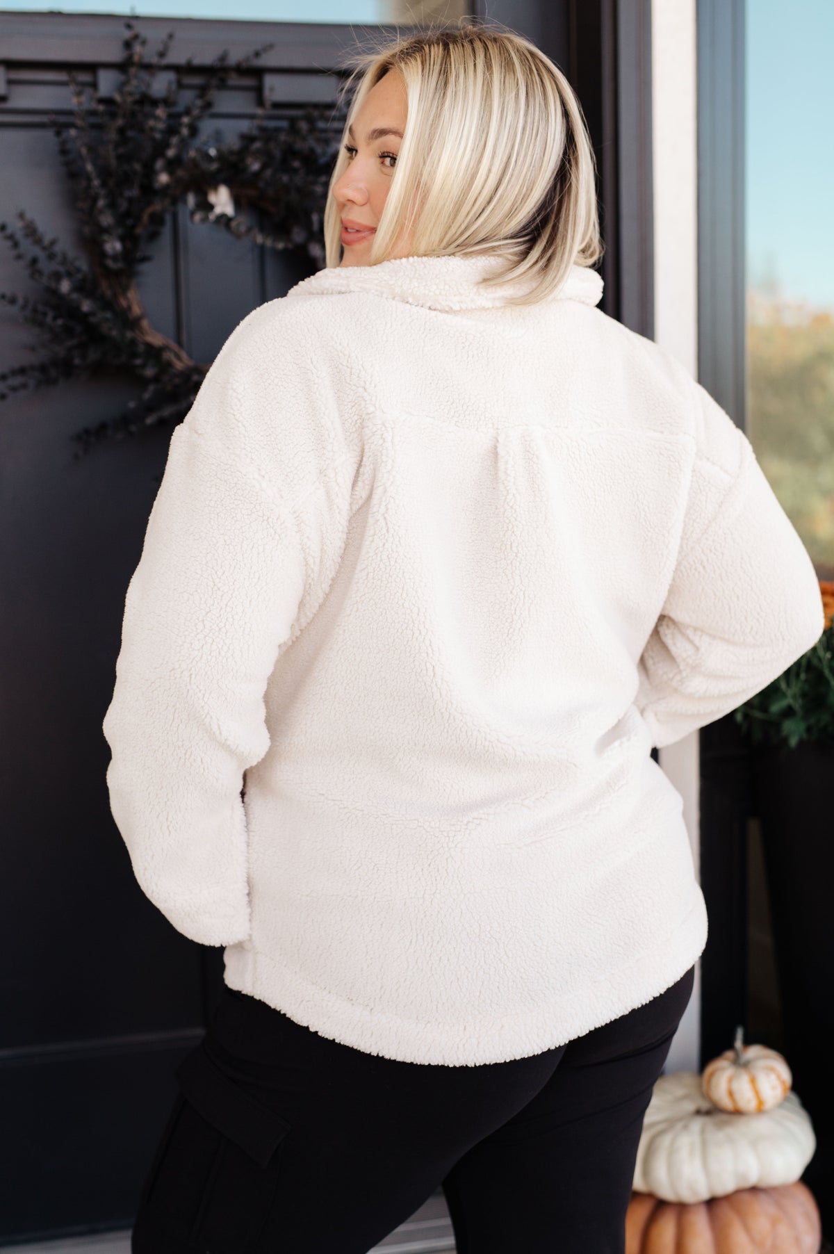 Jodifl • Shrouded in Sherpa Coat in White
