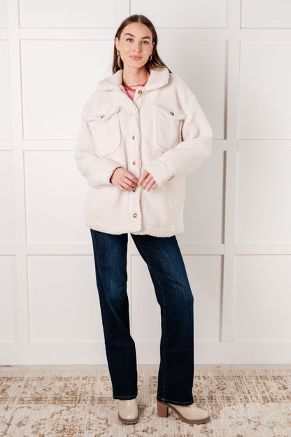 Jodifl • Shrouded in Sherpa Coat in White