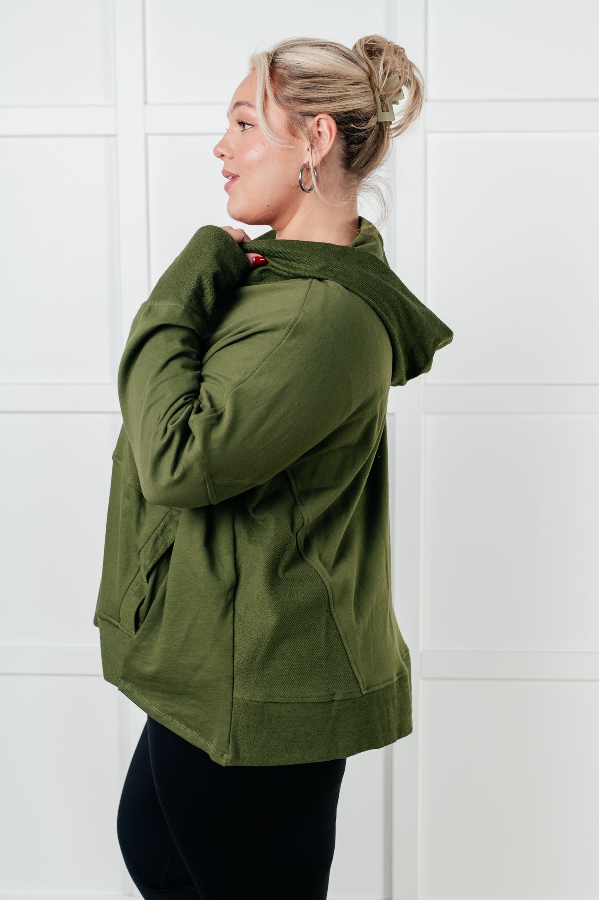 Haptics • 100% Cotton • Simple Snug Snap Hooded Pullover