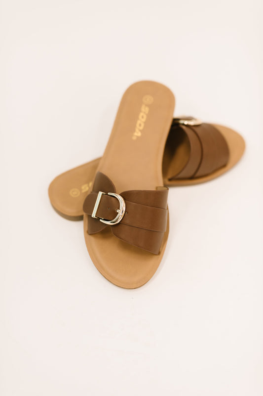 Soda • Siran Dark Tank Slip on Sandals