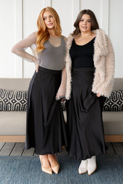 Jodifl • Timeless Tale Maxi Skirt in Black