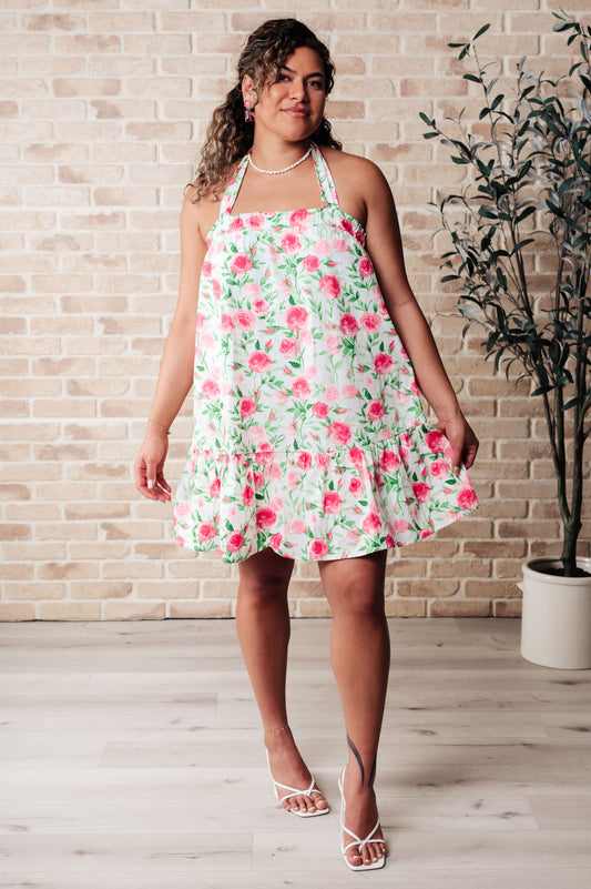 HYFVE • 100% Cotton • Soul Tied Floral Dress in Pink