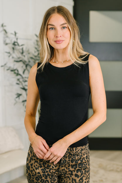 Zenana • Start of Everything Round Neck Tank in Black
