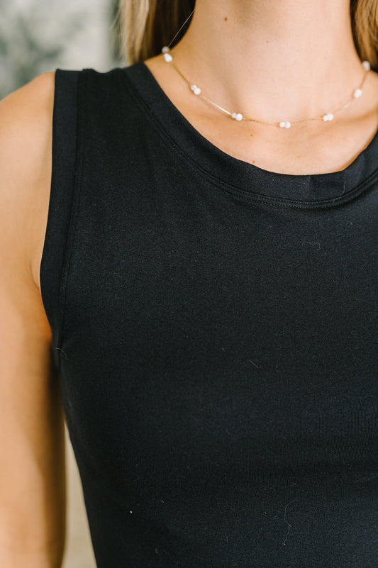 Zenana • Start of Everything Round Neck Tank in Black