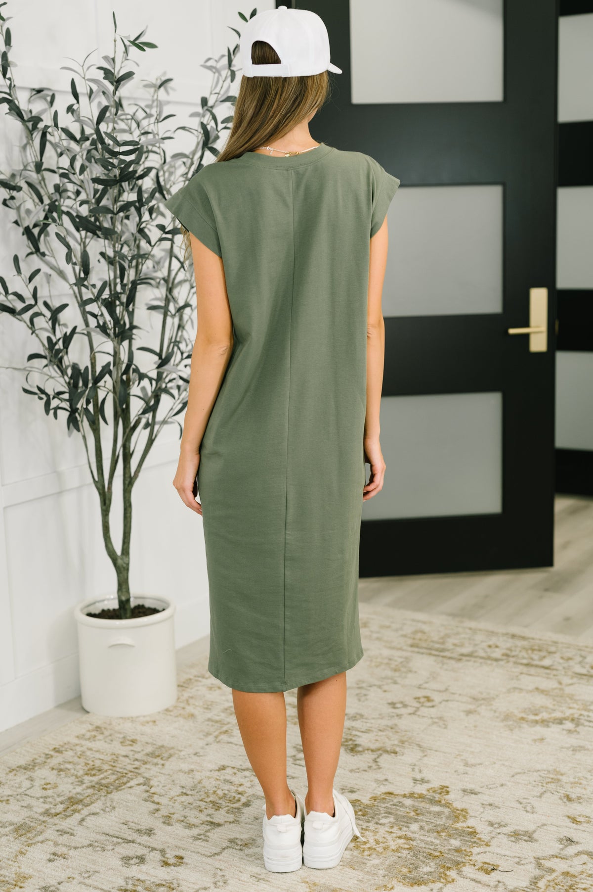 Zenana • Sweet Like That Casual Dress in Light Olive