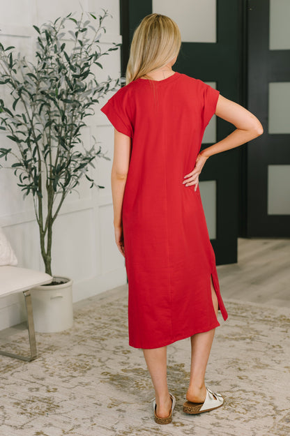 Zenana • Sweet Like That Casual Dress in Ruby