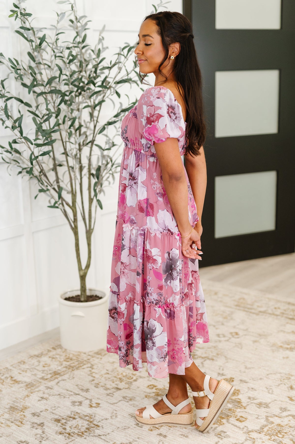 HYFVE • Sweetheart Club Square Neck Floral Dress