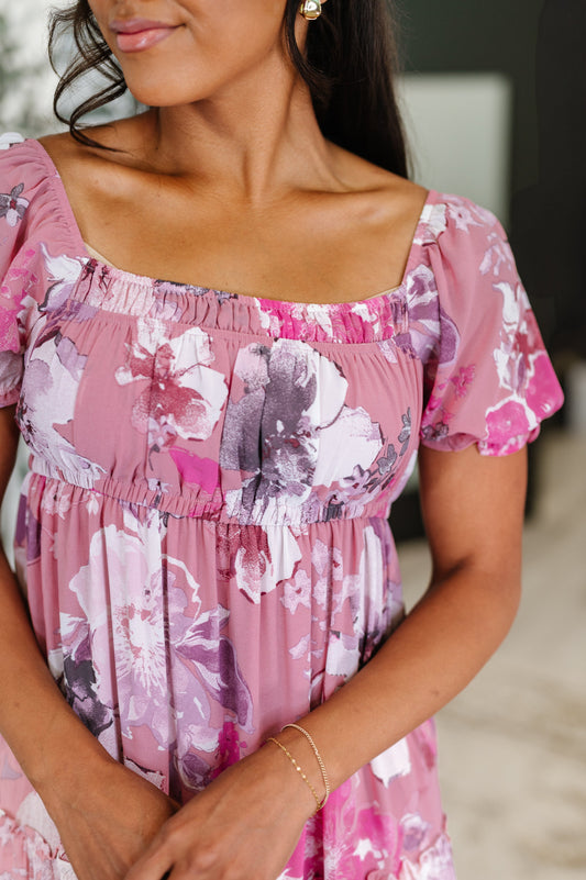HYFVE • Sweetheart Club Square Neck Floral Dress