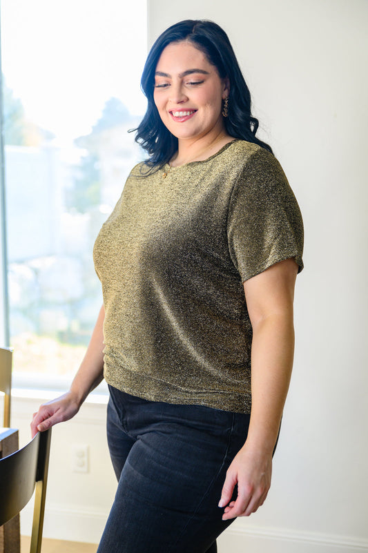 Mittoshop • Sweetly Twinkle Short Sleeve Knit Top In Black