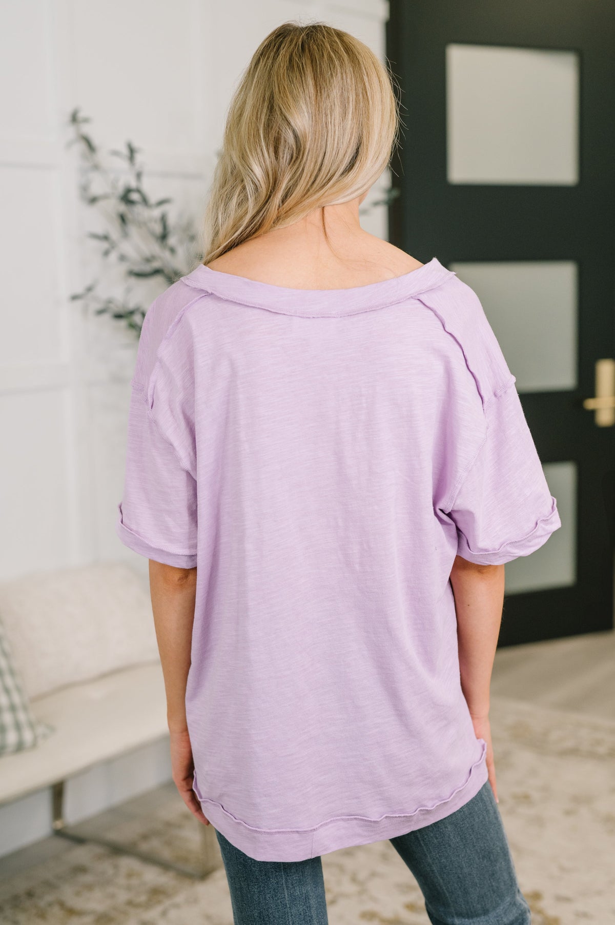 Dear Scarlett • 100% Cotton • Thanks To You • Relaxed Tee in Lilac