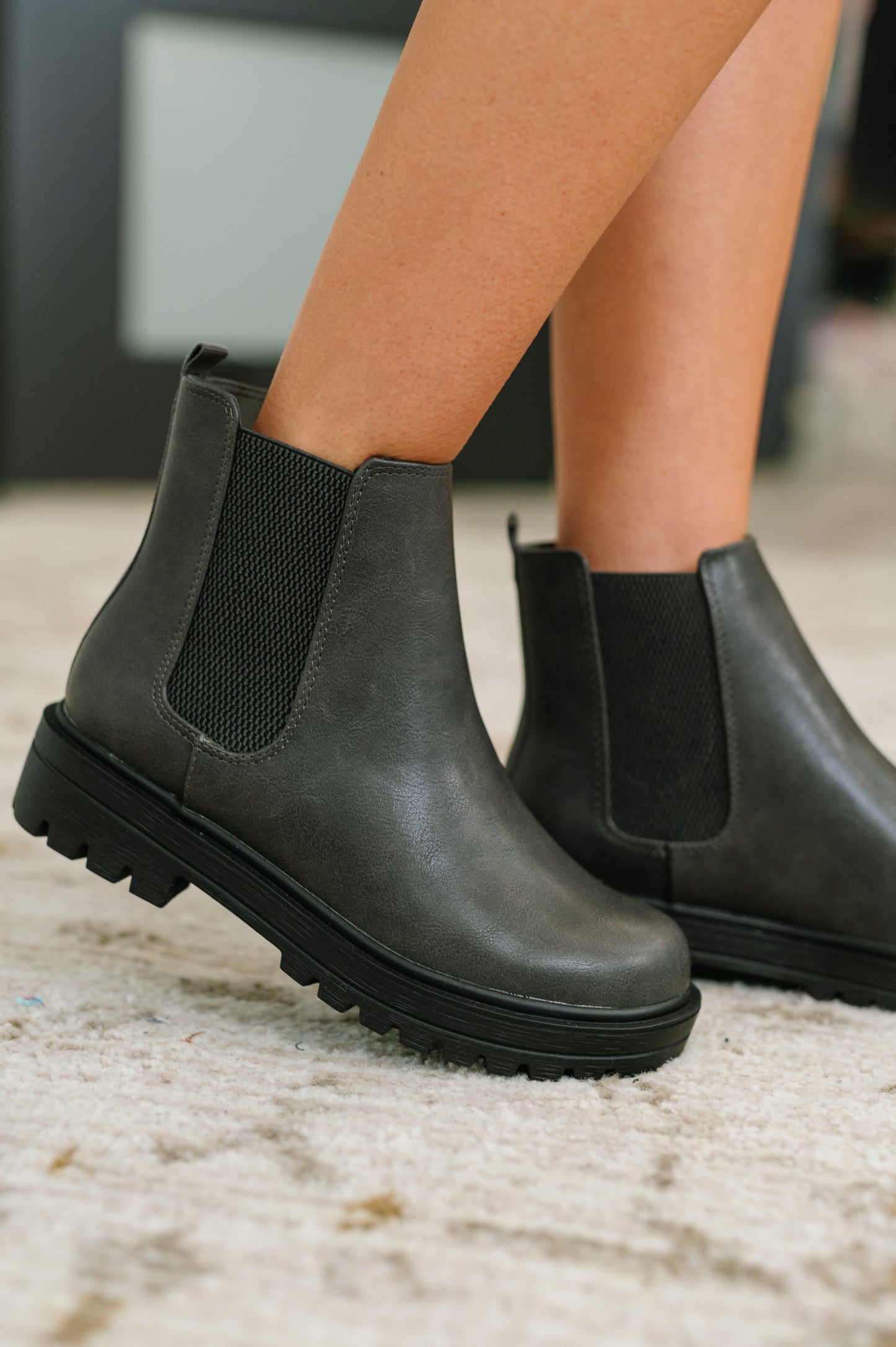 That's Just What They'll Do Paden Chelsea Boots in Black
