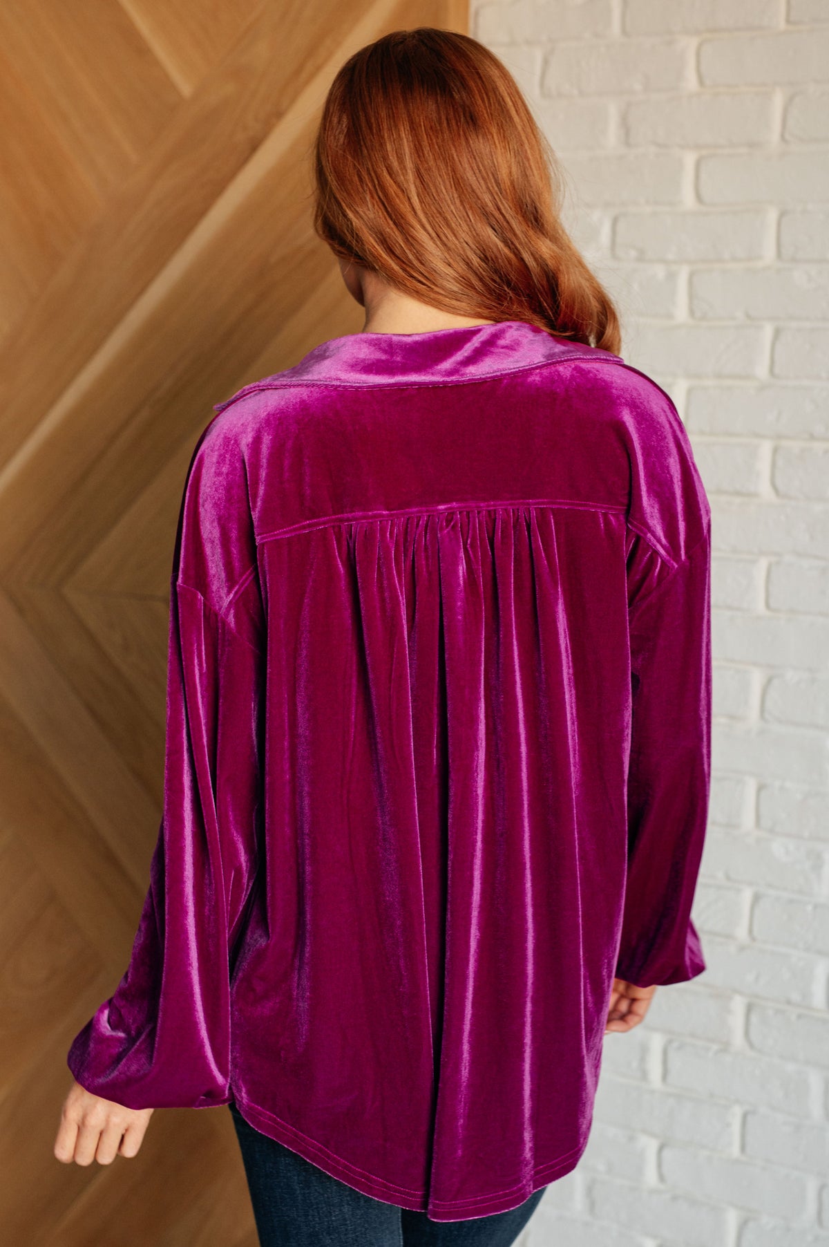 Jodifl • The Best Policy • Velvet Balloon Sleeve Top