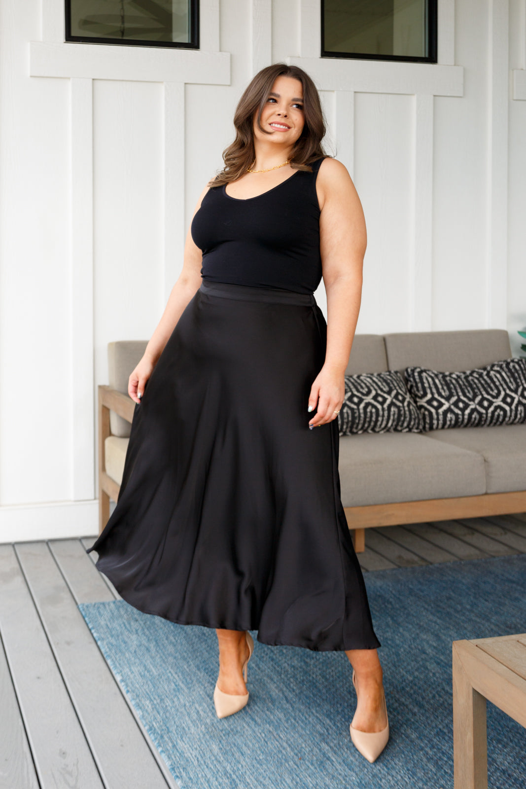 Jodifl • Timeless Tale Maxi Skirt in Black