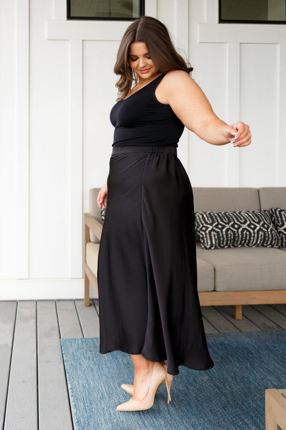 Jodifl • Timeless Tale Maxi Skirt in Black
