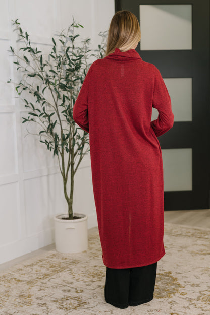 Dear Scarlett • Travel City Scape Turtle Neck Tunic in Wine