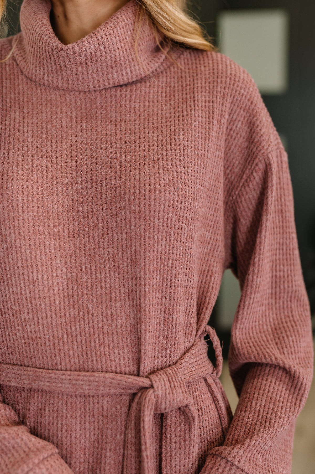 Dear Scarlett • Travel Plush Knit Dress in Autumn Berry
