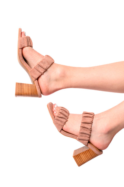 Corkys • Tropic Like it's Hot Heels in Blush Suede