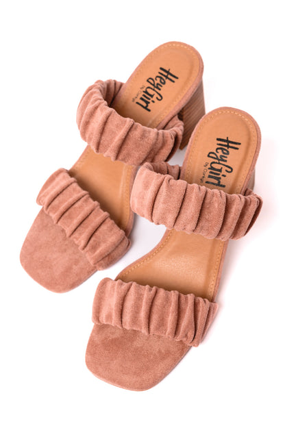 Corkys • Tropic Like it's Hot Heels in Blush Suede