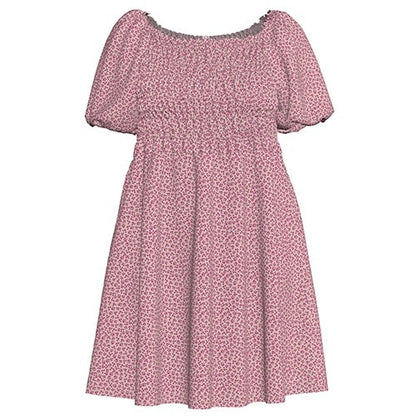 LuLaRoe Alina Babydoll Nap Dress • Smocked Bodice • Bubble Sleeves