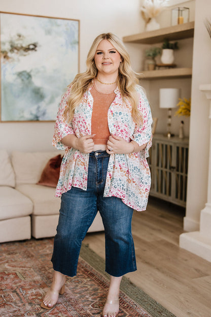 Judy Blue • Hayes High Rise Wide Leg Crop Jeans