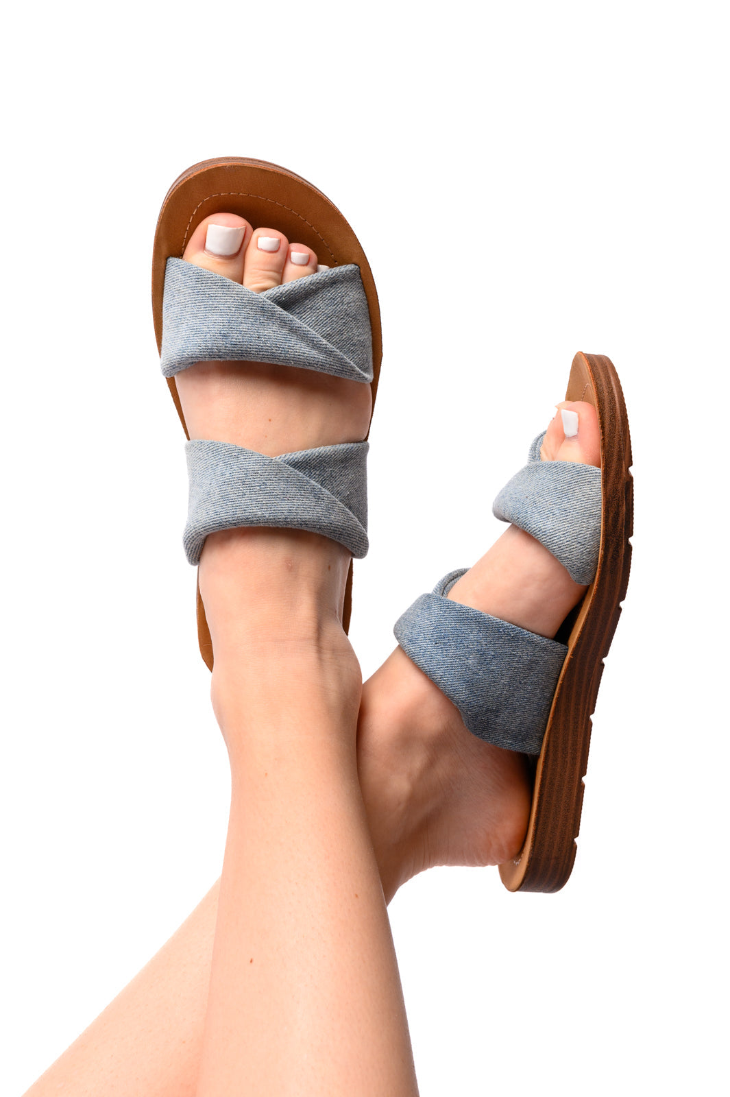 Corkys • With a Twist Sandal in Denim