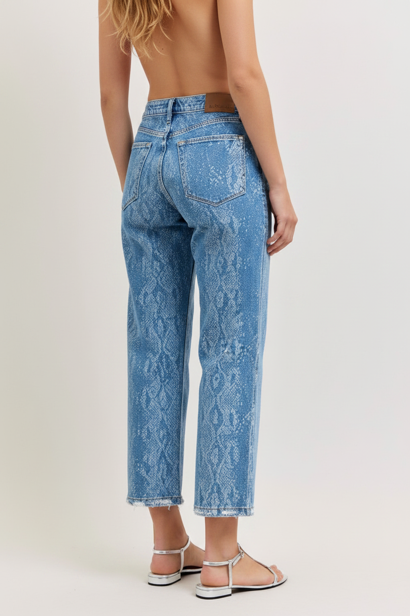 Judy Blue • High Rise Ankle Wide Leg Jeans