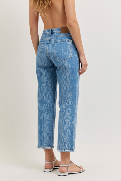 Judy Blue • High Rise Ankle Wide Leg Jeans