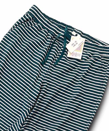 LuLaRoe Jax Joggers • Side Pockets  • Cuffed Ankles • Elastic and Drawstring Waist • Teal White Horizonal Stripes