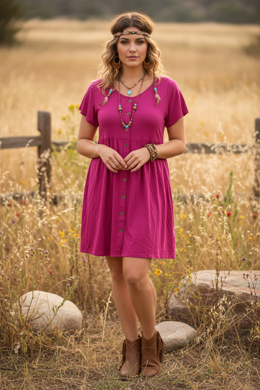 LuLaRoe • Heidi • Babydoll Dress • Rayon Fabric