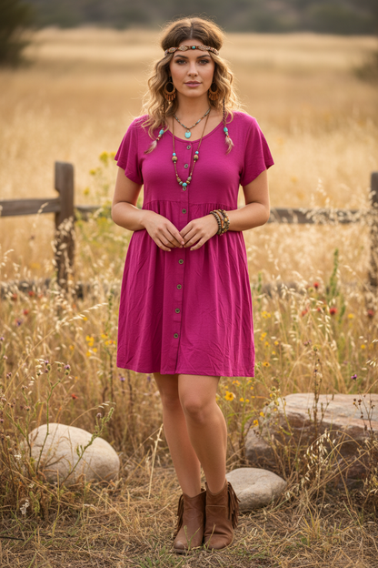 LuLaRoe • Heidi • Babydoll Dress • Rayon Fabric