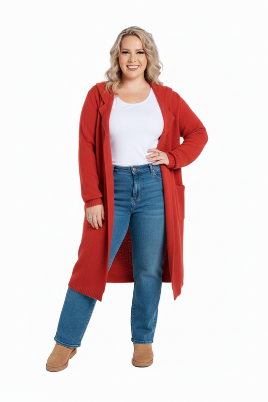 Laura Lapel Collar Open Front Cardigan