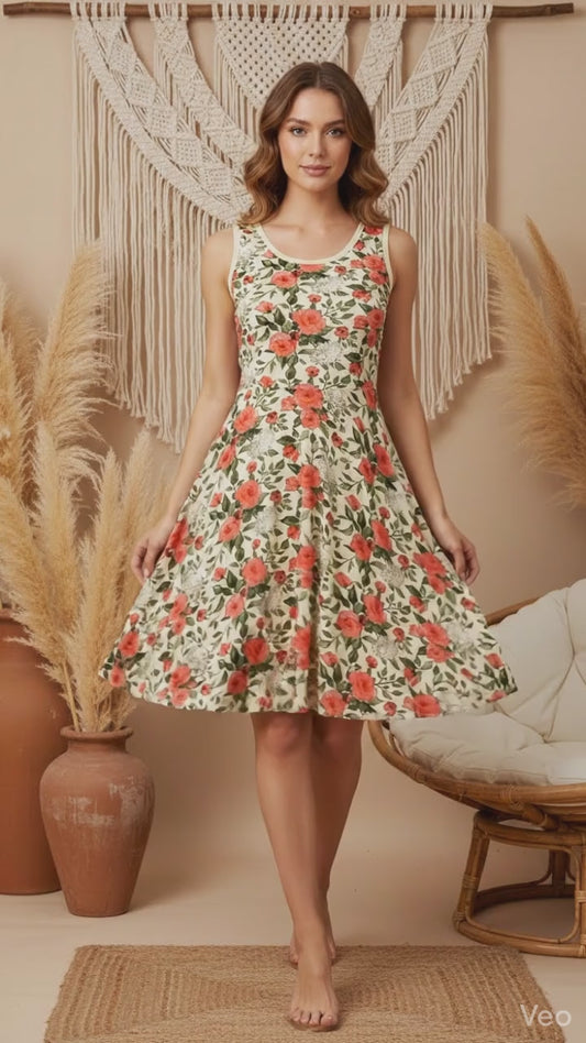 Nicki • A-Line • Sleeveless • Fit and Flare Dress