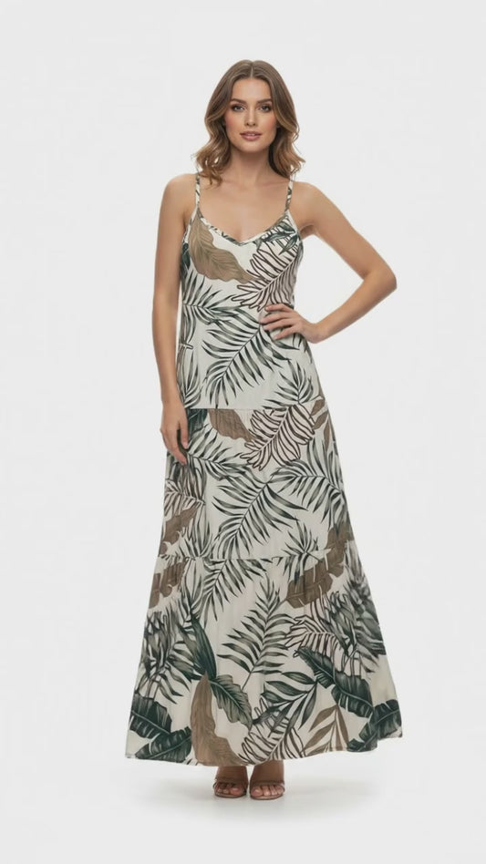 Resort Wear • Carina Tiered Maxi Dress • Swimsuit Coverup