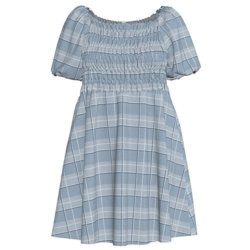 LuLaRoe Alina Babydoll Nap Dress • Smocked Bodice • Bubble Sleeves