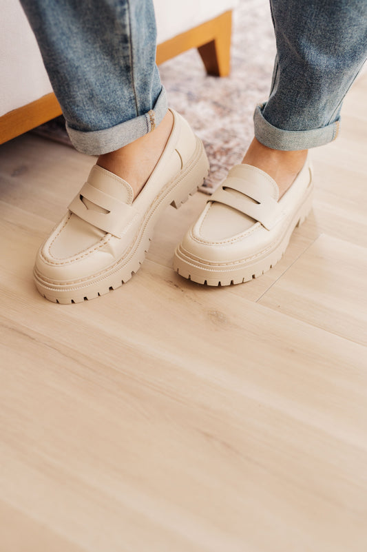 Soda • Penny For Your Thoughts Loafers in Bone