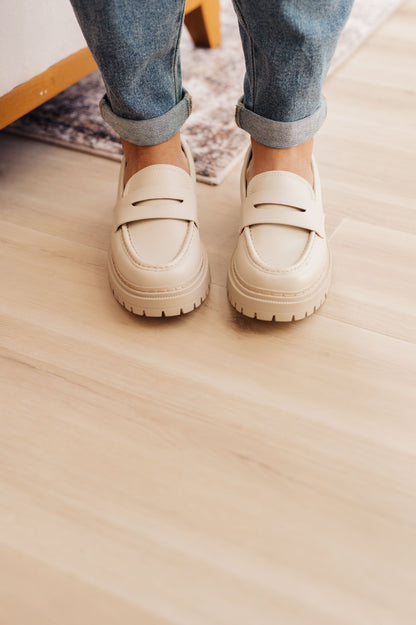 Soda • Penny For Your Thoughts Loafers in Bone